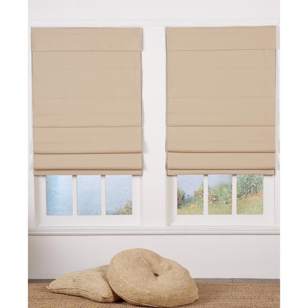 Safe Styles Safe Styles UBQ41X72KK Cordless Roman Shade; Khaki - 41 x 72 in. UBQ41X72KK